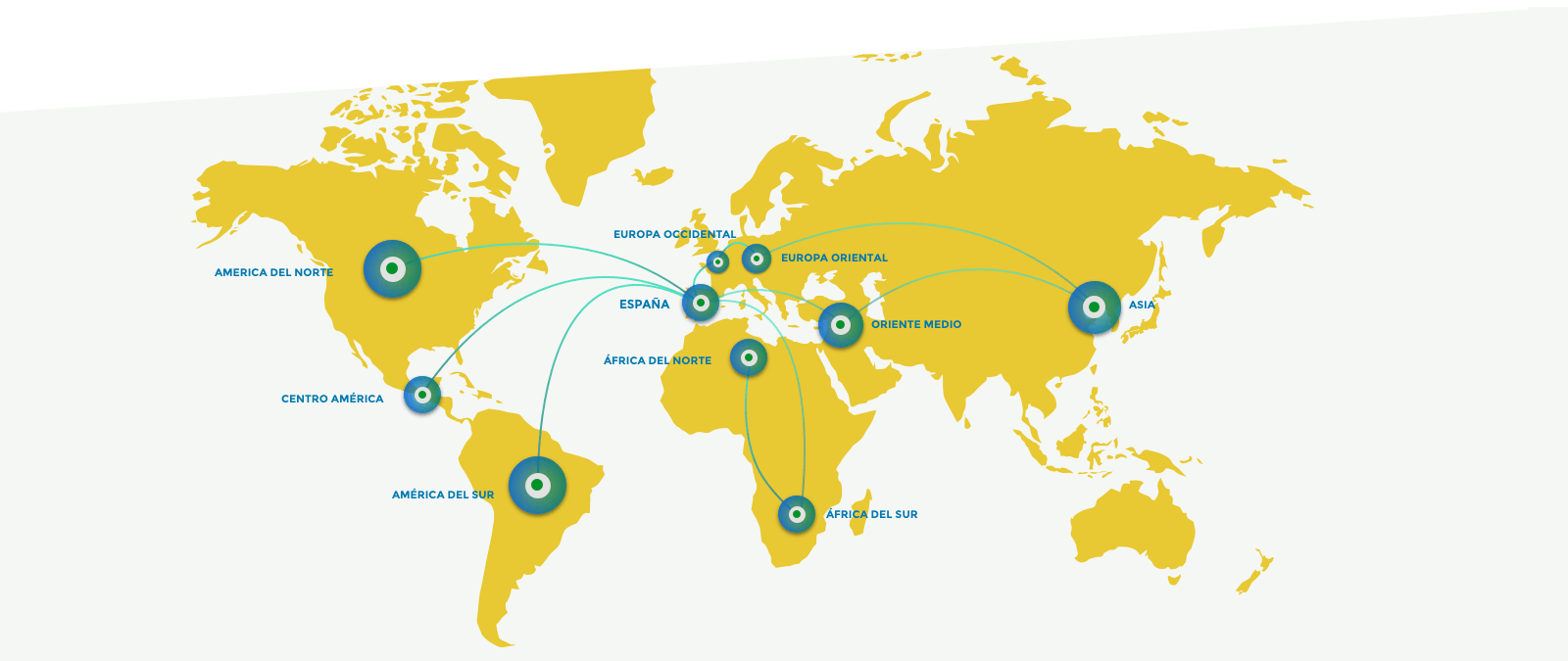 Map of the commercial network - Manufacturer and distributor of suitable fertilizers for organic farming